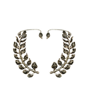Earcuff de prata com marcassitas