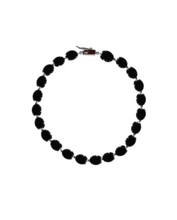 Choker de prata com ônix