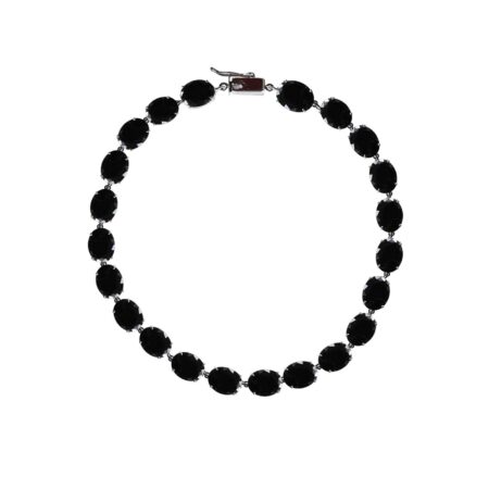 Choker de prata com ônix