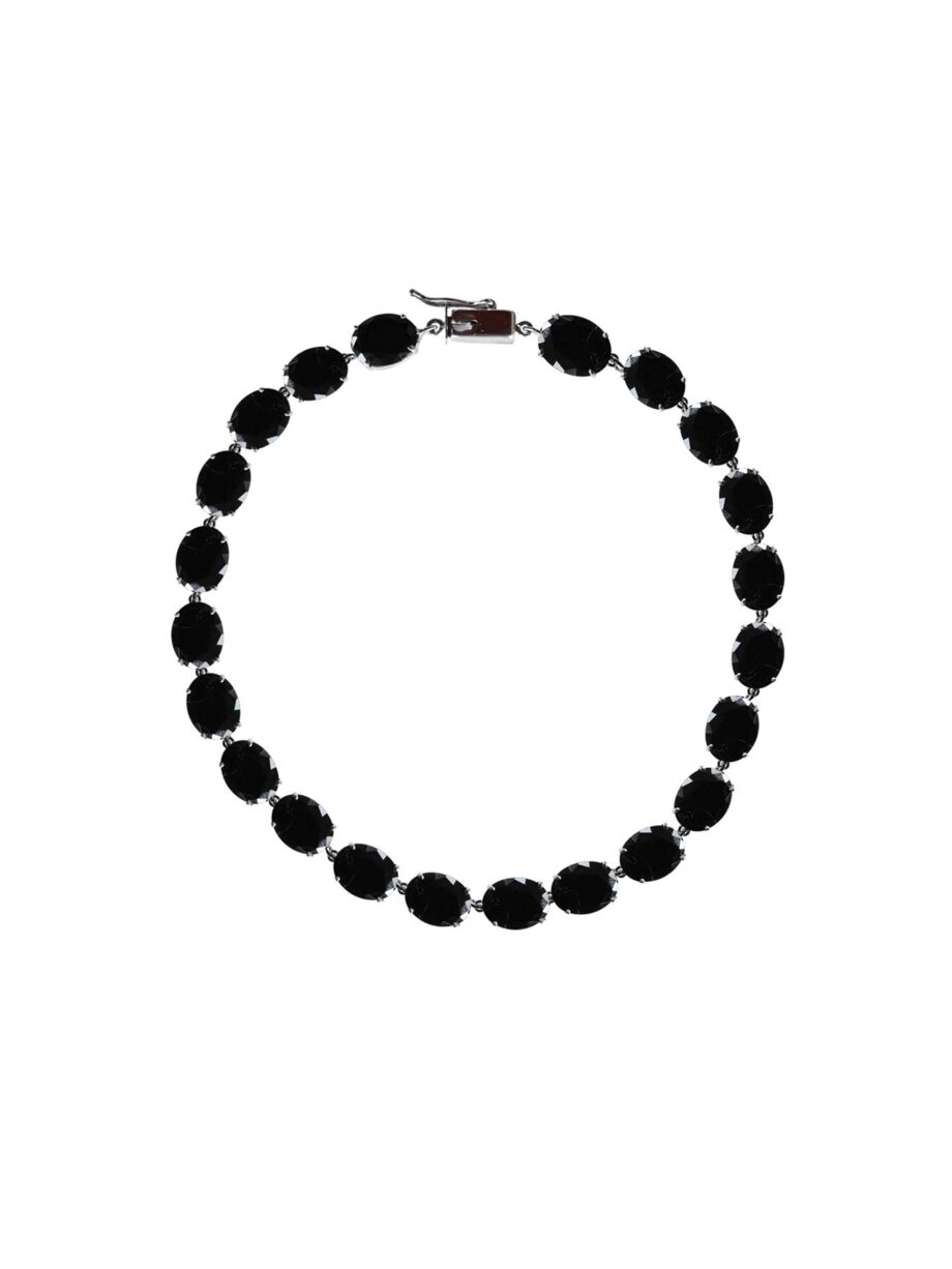 Choker de prata com ônix
