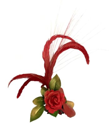 FIVELA COM FLOR, FOLHAS, PENAS E PALHAS