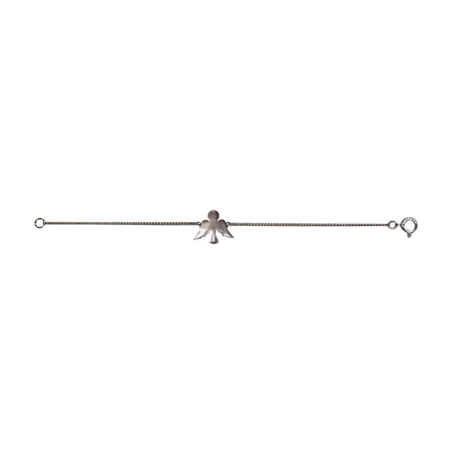 PULSEIRA EM PRATA DE LEI 925 COM RÓDIO BRANCO