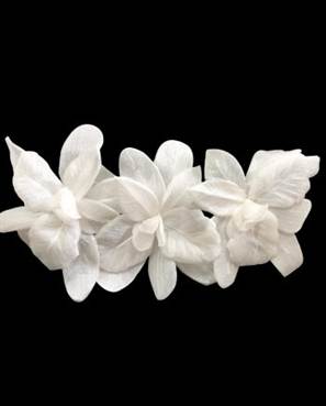 3 FLORES DE TECIDO KATE – OFF WHITE
