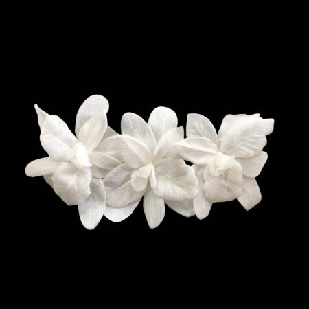 3 FLORES DE TECIDO KATE – OFF WHITE