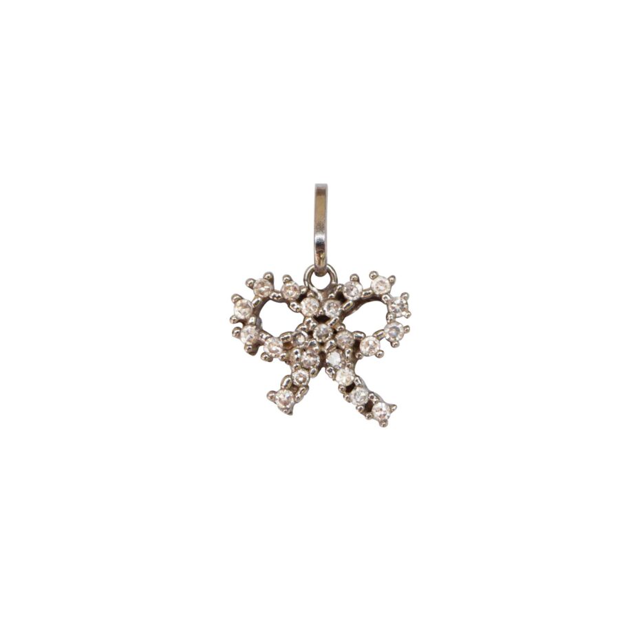 PINGENTE EM OURO BRANCO 18K COM DIAMANTES