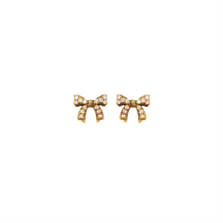 Brinco em ouro amarelo 18k com diamantes