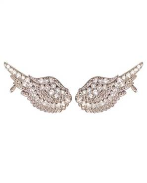 Earcuff em prata de Lei 925 com topázios e ródio branco