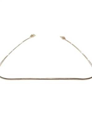 Headpiece 1 fio com marcassitas - banho prata