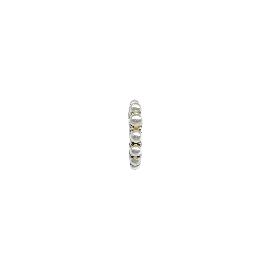 PIERCING EM PRATA DE LEI 925 COM PÉROLAS