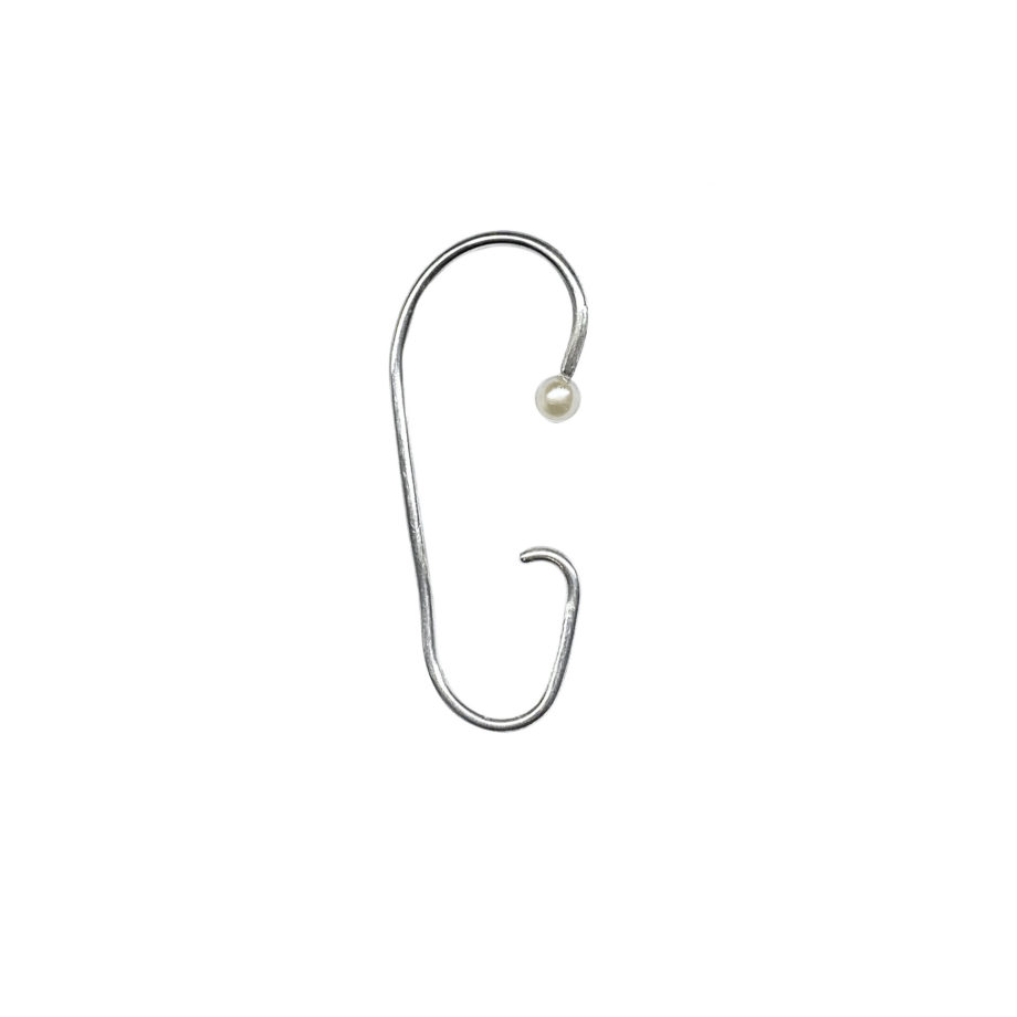 PIERCING EM PRATA DE LEI 925 COM PÉROLA