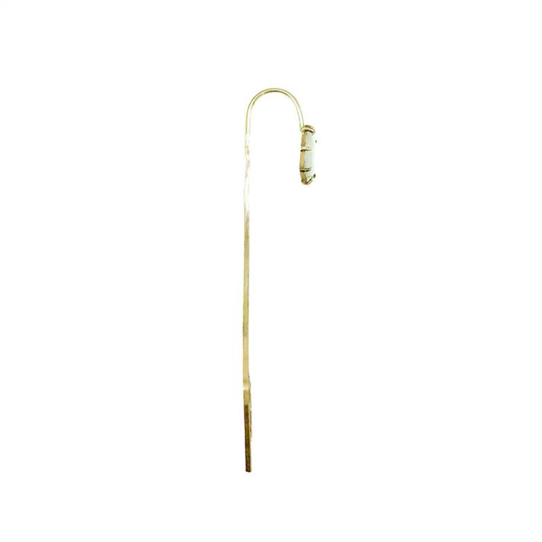 MARCADOR DE LIVRO DOURADO COM MADREPÉROLA - 1UN