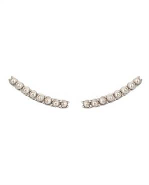 Earcuff riviera M prata 925 com perolas