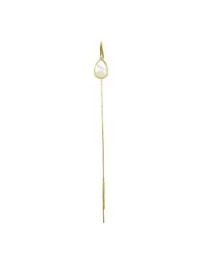 MARCADOR DE LIVRO DOURADO COM GOTA DE MADREPÉROLA - 1UN