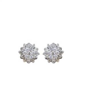 BRINCO EM OURO BRANCO 18K COM DIAMANTES