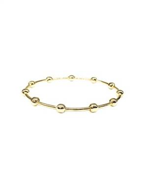 BRACELETE RÍGIDO EM PRATA DE LEI 925 COM BANHO DE OURO