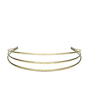TIARA 3 FIOS – BANHO DOURADO