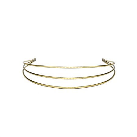 TIARA 3 FIOS – BANHO DOURADO