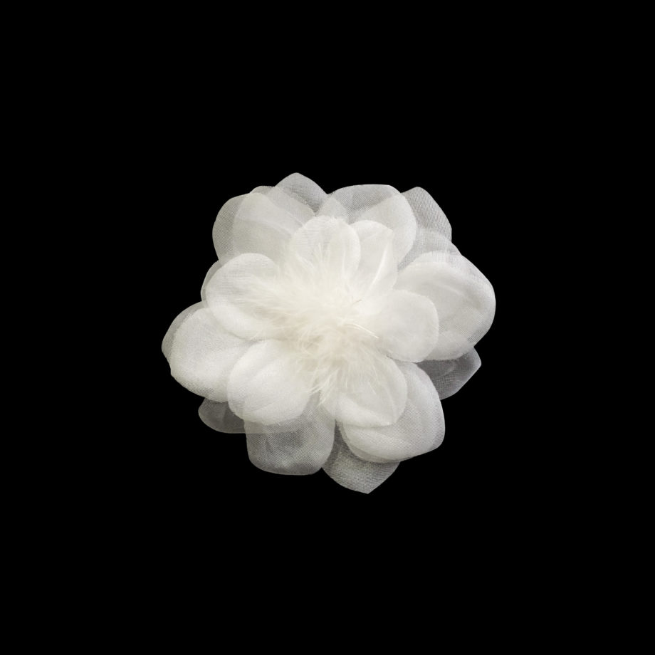 FLOR DE TECIDO CLARA  - OFF WHITE