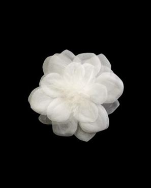FLOR DE TECIDO CLARA  - OFF WHITE