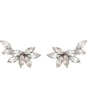 Earcuff em prata de Lei 925 com topázios e ródio branco