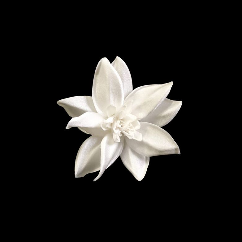 FLOR DE TECIDO OLIVIA – BRANCA