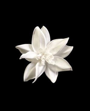 FLOR DE TECIDO OLIVIA – BRANCA