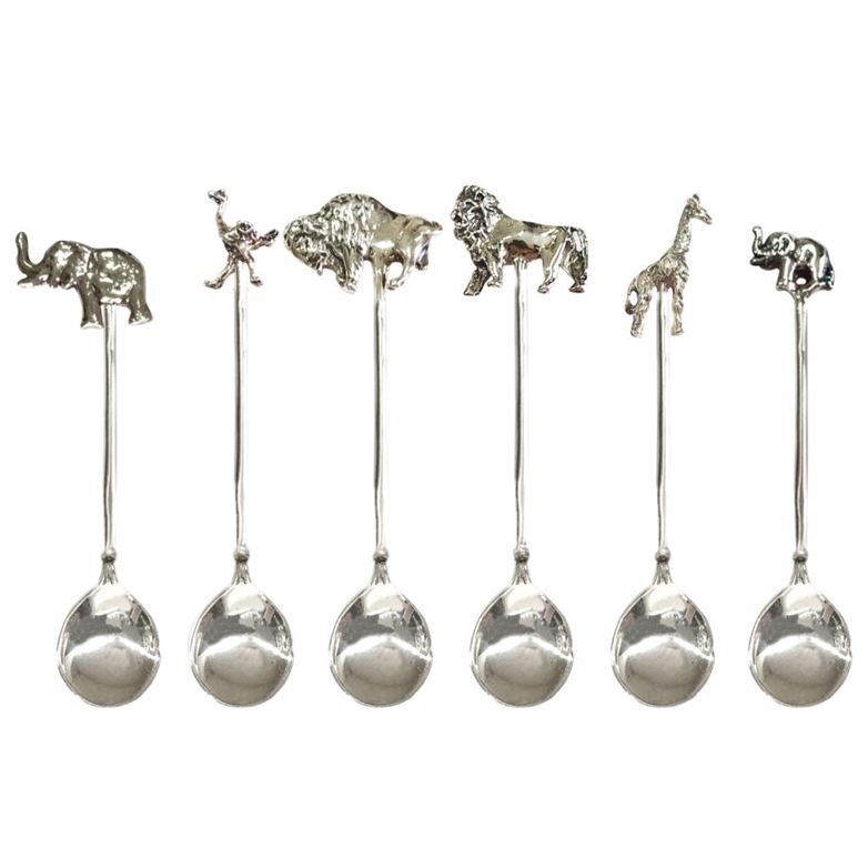 COLHER DE CAFÉ MIX ANIMALS– 6UN