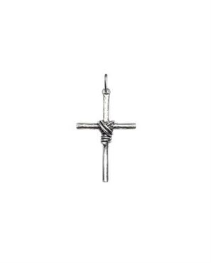 PINGENTE CRUCIFIXO M EM PRATA DE LEI 925
