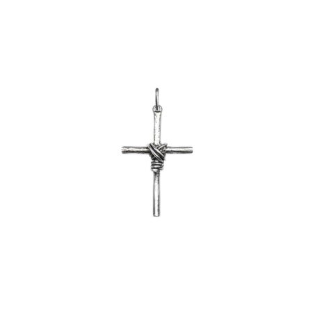 PINGENTE CRUCIFIXO M EM PRATA DE LEI 925
