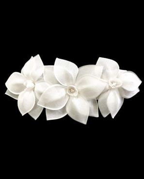 3 FLORES DE TECIDO PIETRA - OFF WHITE