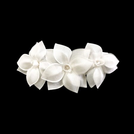 3 FLORES DE TECIDO PIETRA - OFF WHITE
