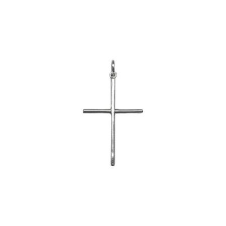 PINGENTE CRUCIFIXO M EM PRATA DE LEI 925