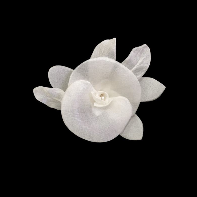 FLOR DE TECIDO BELLA – BRANCA