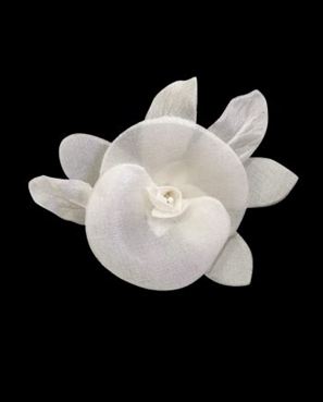 FLOR DE TECIDO BELLA – BRANCA