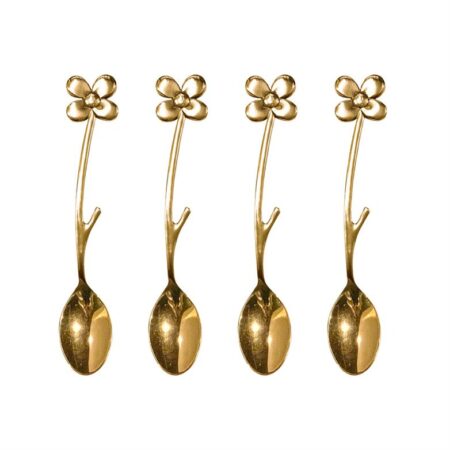 COLHER DE CAFÉ GRAZIELA GOLD – 4UN
