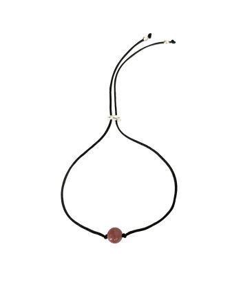 PULSEIRA EM PRATA DE LEI 925 COM A PEDRA DO SEU SIGNO - QUARTZO ROSA/TOURO