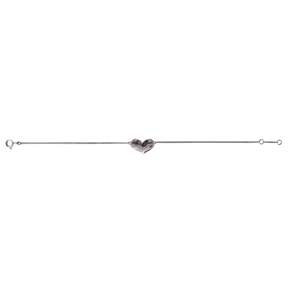 PULSEIRA EM PRATA DE LEI 925 COM RÓDIO BRANCO