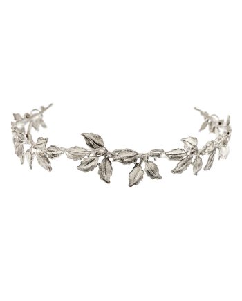 TIARA FOLHAS – BANHO PRATA