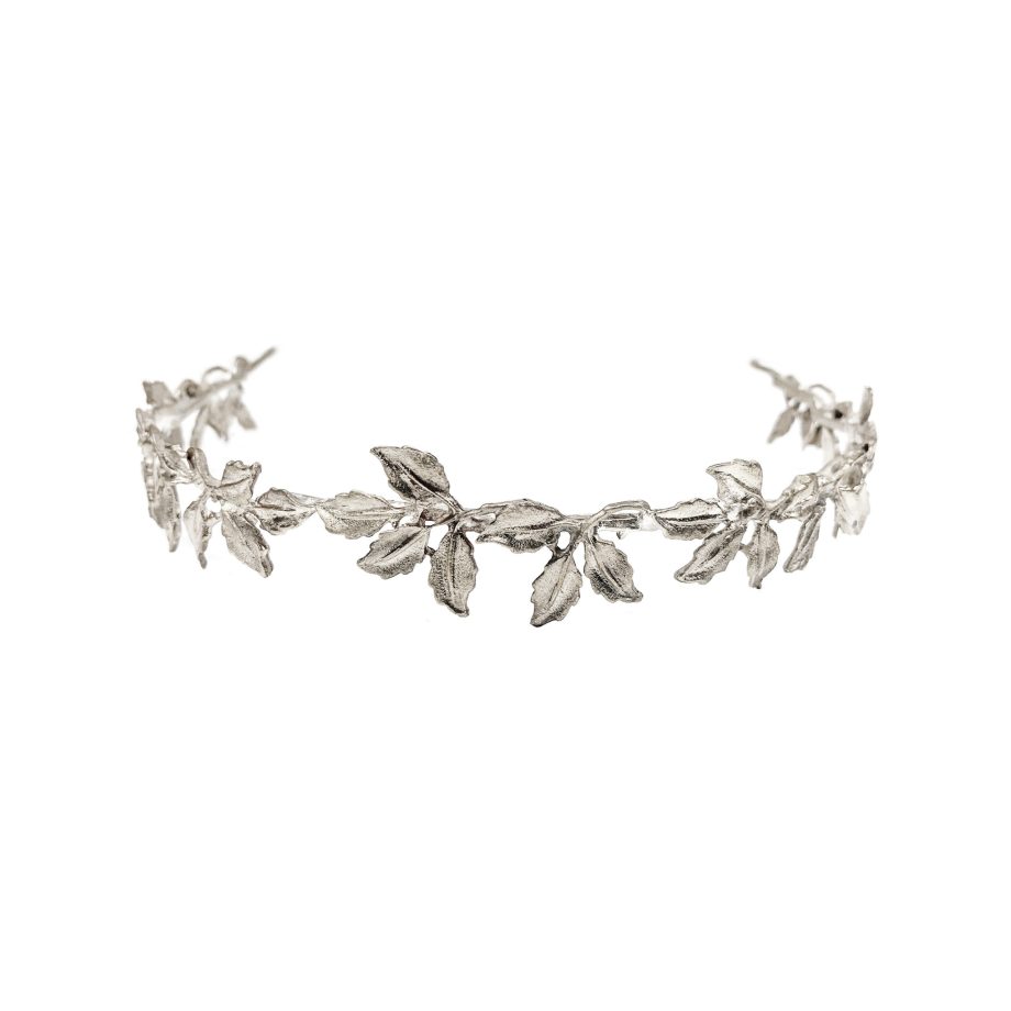 TIARA FOLHAS – BANHO PRATA