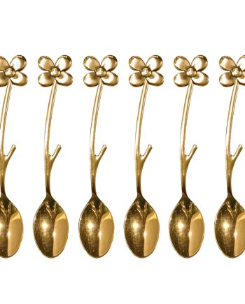 COLHER DE CAFÉ GRAZIELA GOLD – 6UN
