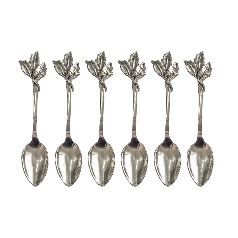COLHER DE CAFÉ FOLHAS VALENTINA – 6UN