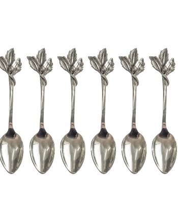 COLHER DE CAFÉ FOLHAS VALENTINA – 6UN