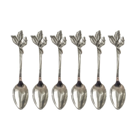 COLHER DE CAFÉ FOLHAS VALENTINA – 6UN