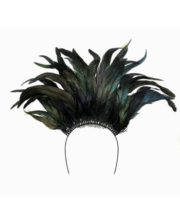 HEADPIECE COM PENAS PRETAS