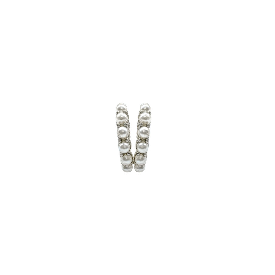 PIERCING EM PRATA DE LEI 925 COM PÉROLAS