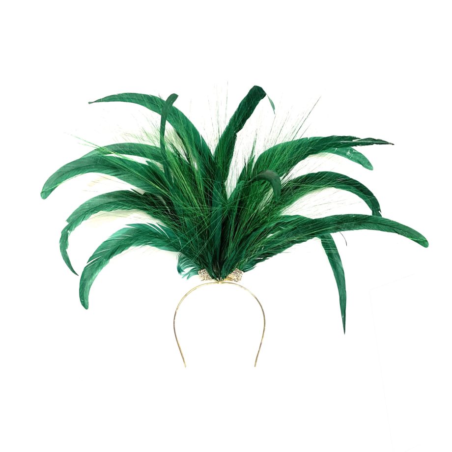 HEADPIECE COM PALHAS E PENAS