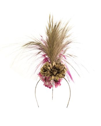 HEADPIECE MOICANO COM RAFIS E FLORES