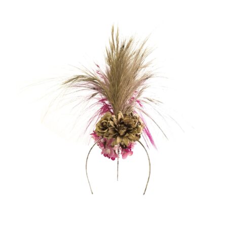 HEADPIECE MOICANO COM RAFIS E FLORES