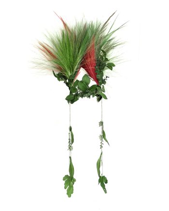 HEADPIECE COM PALHAS E FOLHAS