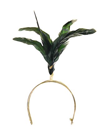 HEADPIECE COM PENAS PRETAS